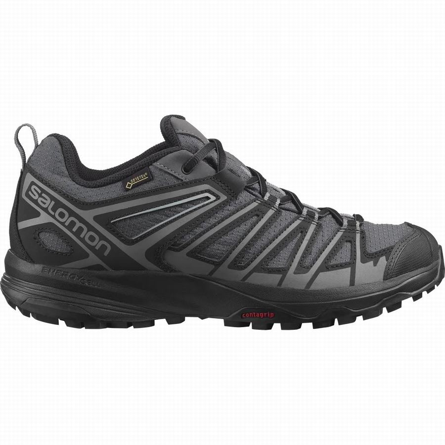 Salomon X Crest Gore-tex Tursko Herre Svart (YMT8220AW)